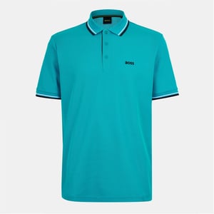 Men's Boss Paddy Short Sleeve Polo Shirt in .Open Green
