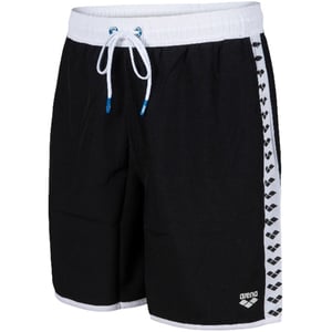 Men's Arena Unisex Bermuda Team Stripe in Black White