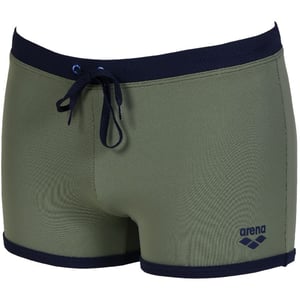 Men's Arena Swim Shorts Fundamentals Borders in Army Navy