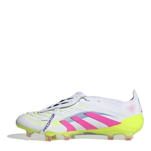 Men's adidas Predator Elite Fold Over Tongue Firm Ground Football Boots in White/Pink