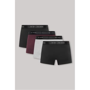 Men's Ted Baker 4 Pack Plain Design Trunk in Black/Multi