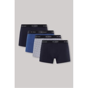 Men's Ted Baker 4 Pack Plain Design Trunk in Navy/Multi