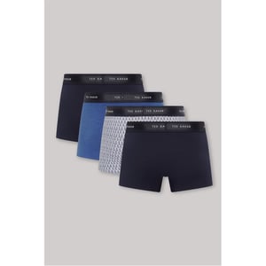 Men's Ted Baker 4 Pack Plain Design Trunk in Navy/Multi