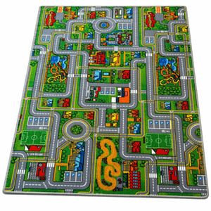 Muratap Speelkleed stad – groot kinderkleed met anti-slip onderkant- 140x200cm