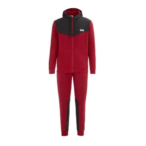 Men's Lonsdale Tracksuit in Dark Red/Grey