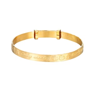 Rolled Gold Cheeky Monkey Adjustable Children's Bangle
