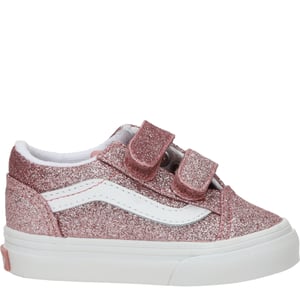 Vans Old Skool V Glitter Rose Gold Sneakers Meisjes