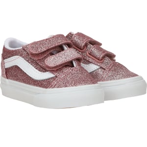 Vans Old Skool V Glitter Rose Gold Sneakers Meisjes