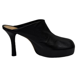 Bottega Veneta Bold Platform Mules in Black Leather