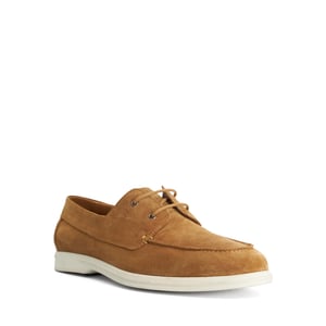 Dune Mens Boldman - Tan Suede Boat Shoes