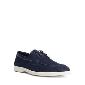 Dune Mens Boldman - Tan Suede Boat Shoes
