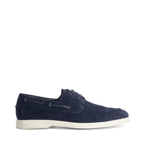 Dune Mens Boldman - Tan Suede Boat Shoes
