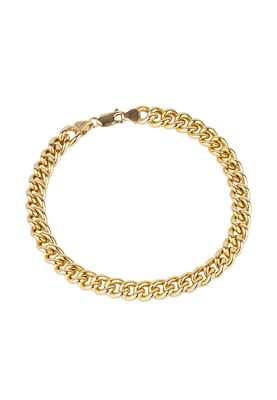 8.5" Rolled Gold Curb Chain Bracelet