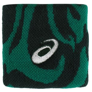 Asics Graphic Black/Green Wristband