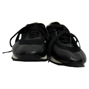The Row Owen Runner Sneakers in Black Mesh and Leather