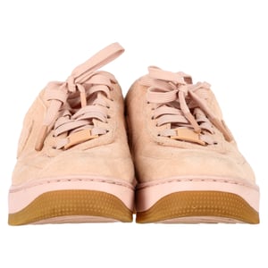 Nike Air Force 1 Low Particle Pink Sneakers in Pastel Pink Suede