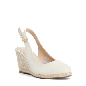 Dune Ladies Capable - Leather Jute Wedge Heel Sandals