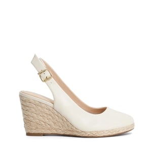 Dune Ladies Capable - Leather Jute Wedge Heel Sandals
