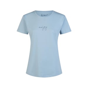 By Louise Dames capri pyjama set driekwart broek blauw/soft orange gebloemd