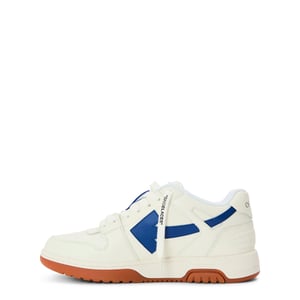 Men's Off White Outofoffice Calf Leather Low Top Trainers in White/Blue