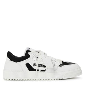 Men's Off White 3.0 Court Low Eye Catching Silhouette Trainers in .White/Black