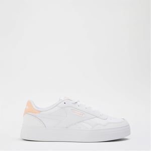 Women's Reebok Court Advance Platform Low Top Sneakers in White/White/Was
