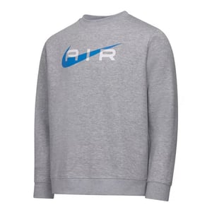 Nike Air Mens Grey Blue Fleece Sweatshirt