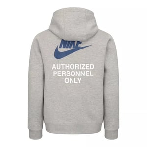 Nike Grey Authorized Personnel Fleece Hoodie