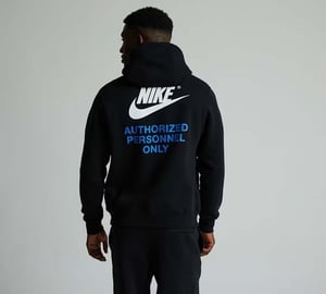 Nike Black Authorized Personnel Fleece Hoodie