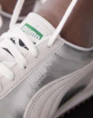 Puma Arizona trainers in metallic silver