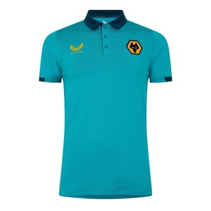 Men's Castore WlvsTrvlPolo Sn99 in VrdnGrn/ChspkBy