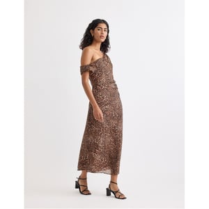 Women's Nobodys Child Skylar One Shoulder Midi Slip Dress in Multi