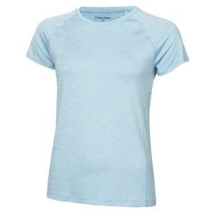 Women's Calvin Klein Golf SST Regular Fit Crew Neck T-Shirt in Sky Blue