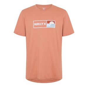 Men's Hurley Box Wves Ss T Sn99 in Red