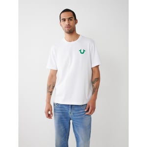 Men's True Religion Heritage Tee Sn99 in Optic White