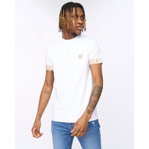 Men's SikSilk Tech T Shirt Sn99 in White