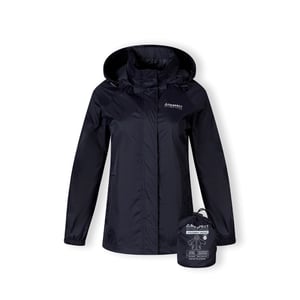 Women's Minoti Women Packaway Waterproof Jacket With Zipped Pockets Navy in Navy