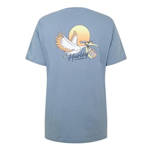 Men's Hurley Beer Run Ss T Sn99 in Blue