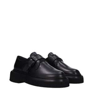 Max Mara Svarta Läder Oxfords och Derbys