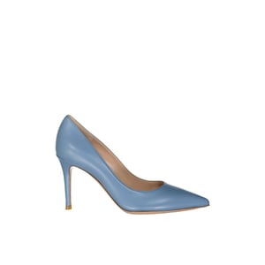 Gianvito Rossi Blauwe Leren Hakken