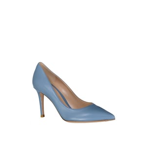 Gianvito Rossi Blauwe Leren Hakken