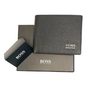 HUGO BOSS Monist Men's Leather Bifold Wallet in Black Gift Pack