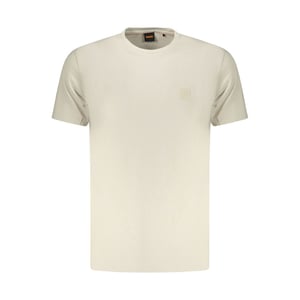 Hugo Boss Beige Cotton Men T-Shirt