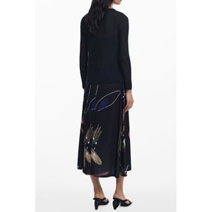 Desigual Zwarte Polyester Damesjurk