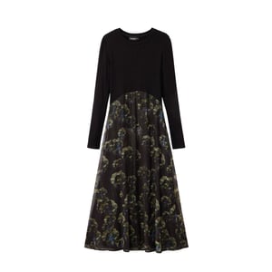 Desigual Zwarte Polyester Casual Jurk