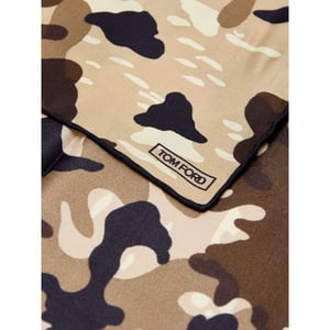 Tom Ford Beige Silkesfickhandduk