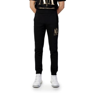 Armani Exchange Zwarte Katoenen Joggers (Trainingsbroeken)