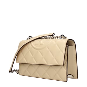 Tory Burch Beige Leren Schoudertas
