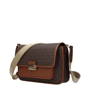 Michael Kors Bruine Stoffen Crossbody Tas