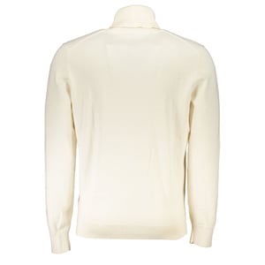Hugo Boss Vit Bomulls-Halskrage
